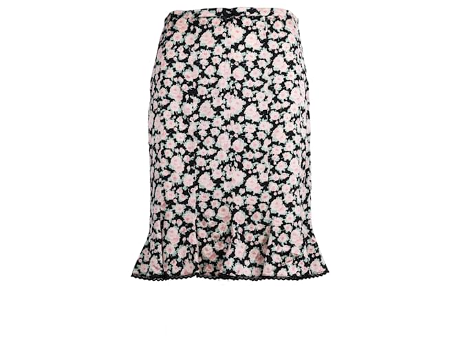 Blumarine Floral Print Skirt Pink  ref.702619