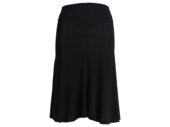 Yves Saint Laurent Black skirt Viscose  ref.702624