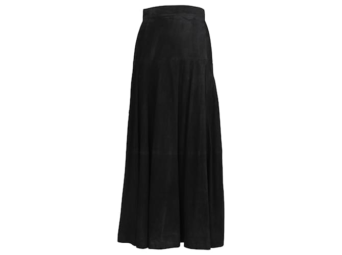Gianfranco Ferré Suede skirt Black  ref.702672