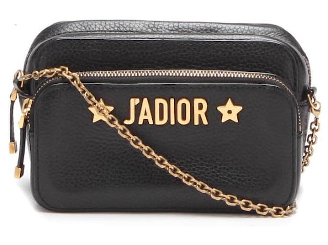 Dior J'Adior Camera Case Clutch with Chain Pony-style calfskin  ref.702712