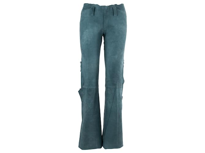 Autre Marque Pantalones de cuero Azul  ref.702768