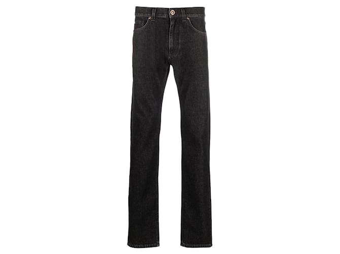 Versace Tapered Denim Jeans Black  ref.702843