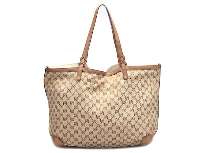 Grand sac cabas artisanal en toile Gucci GG  ref.702884