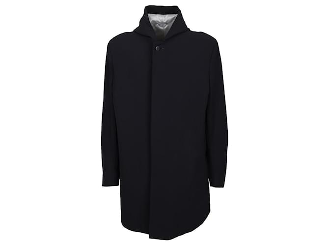Autre Marque Hooded Overcoat Black  ref.702950