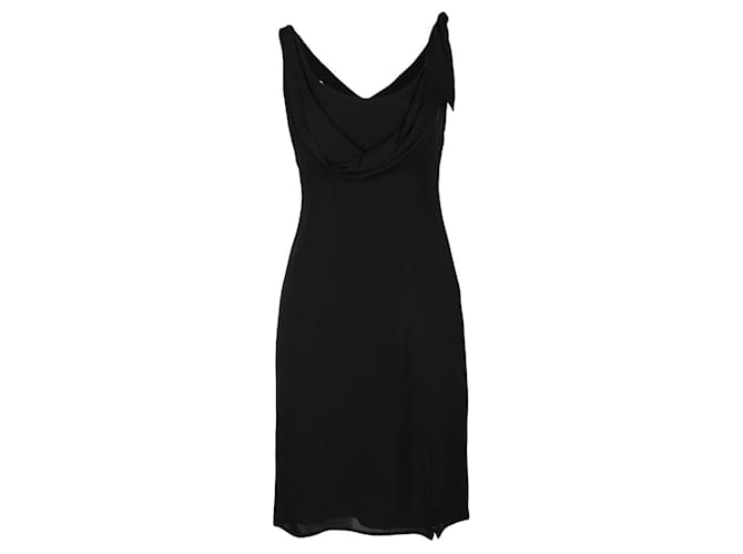 Armani Black Dress Silk  ref.702963