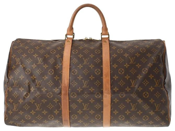 Louis Vuitton Keepall 55 Travel bag Brown Cloth  ref.703078