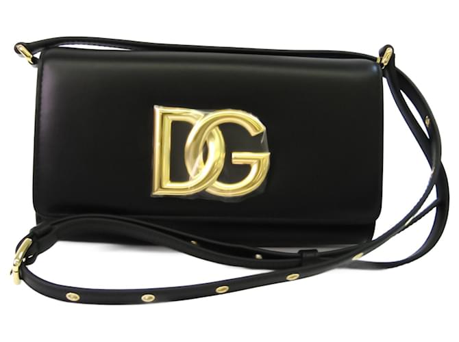 Bolso shopper Dolce & Gabbana Negro Cuero  ref.703115