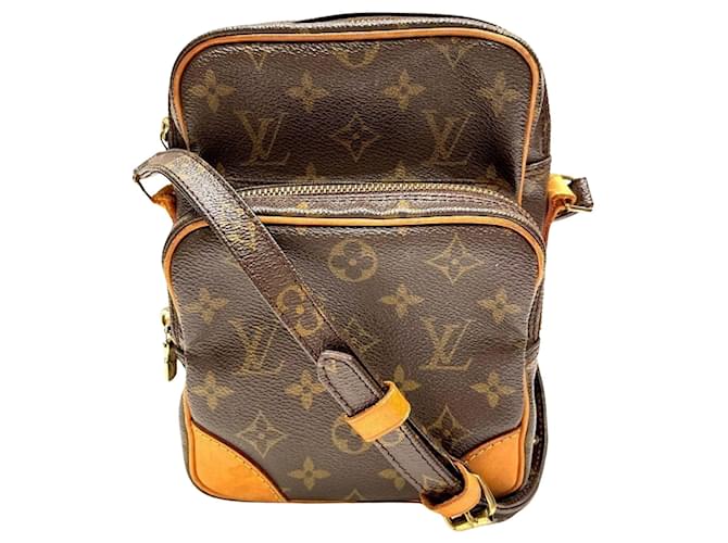 Louis Vuitton Amazone Shopper Bag Brown Cloth  ref.703125