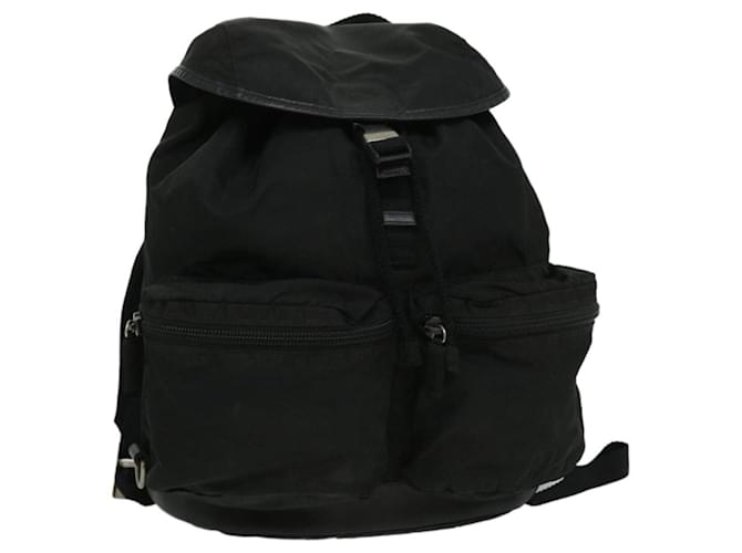 Prada backpack Black Synthetic  ref.703140