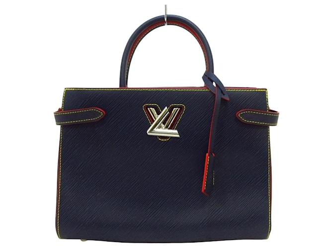 Louis Vuitton Twist Handbag Navy blue Leather  ref.703172