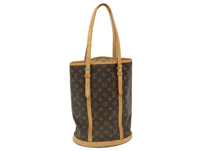 Louis Vuitton Bucket Shoulder bag Brown Cloth  ref.703196