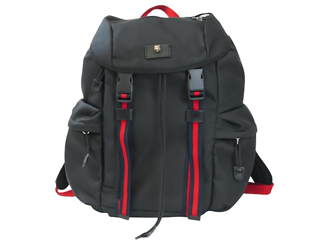 Gucci backpack Black Synthetic  ref.703267