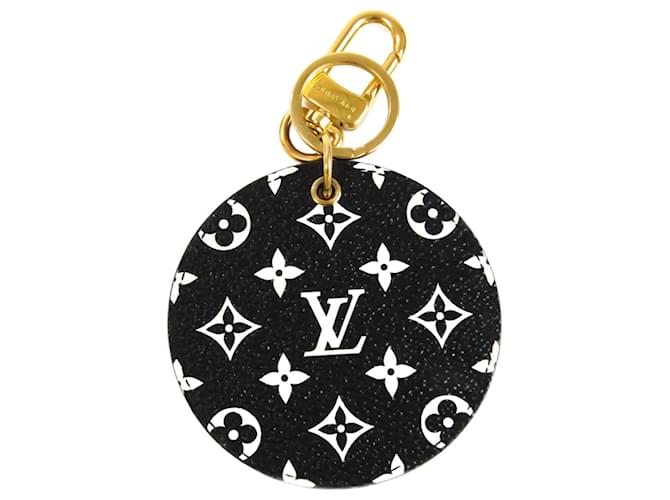 Cartera Louis Vuitton Porte Cles Negro Metal  ref.703271