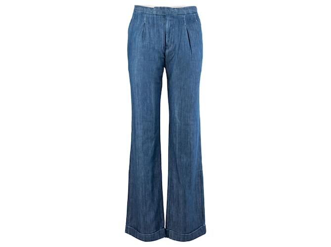 Autre Marque Flare Fit Jeans Blue Cotton  ref.703346