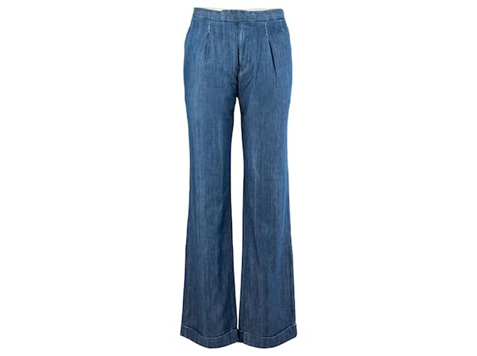 Autre Marque Flare-Fit-Jeans Blau Baumwolle  ref.703346