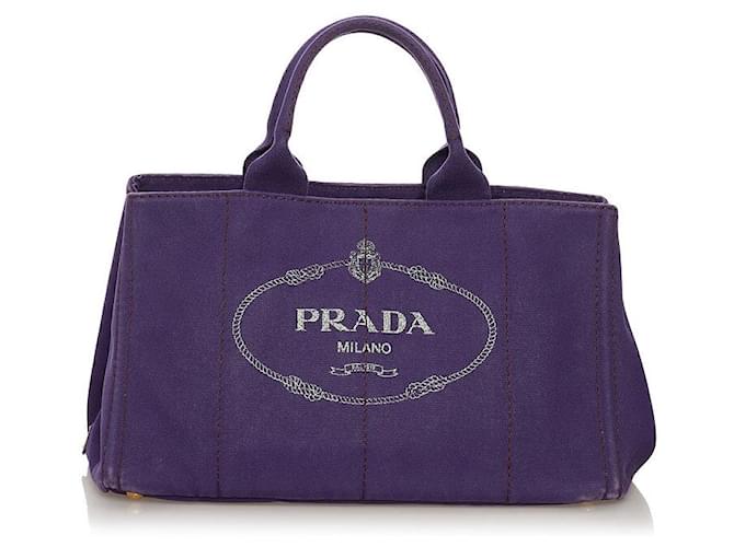 Prada Canapa Logo Handbag Cloth  ref.703391