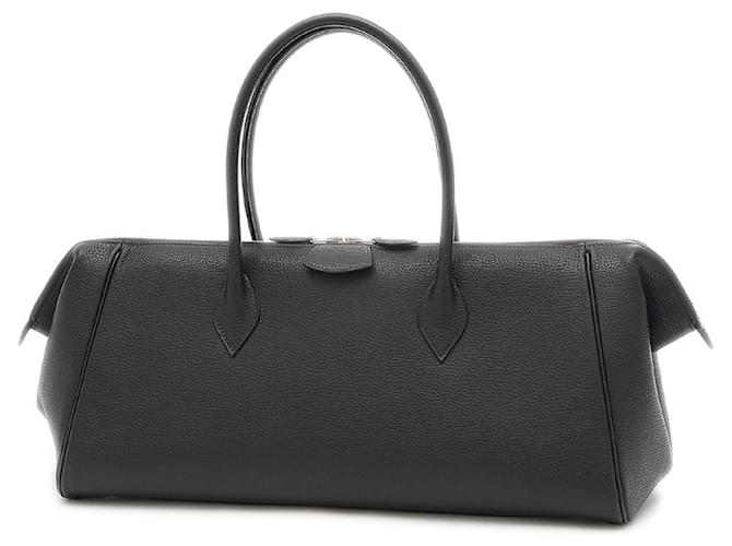 Hermès HERMES PARIS BOMBAY HANDBAG Black Leather  ref.703407