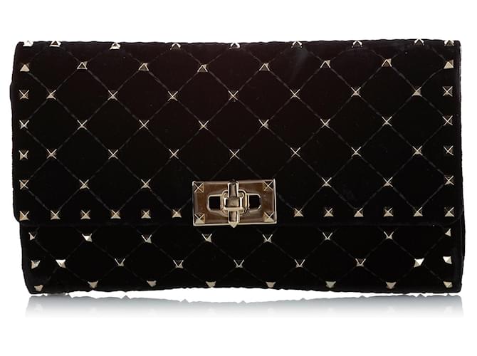 Valentino velvet discount rockstud bag