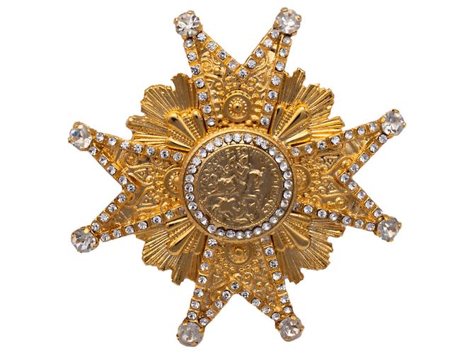 Broche Gianfranco Ferré con pedrería