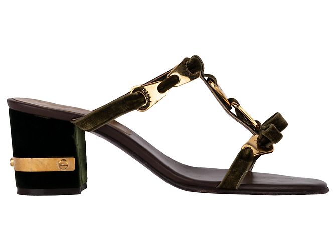 Marc Jacobs sandálias de veludo