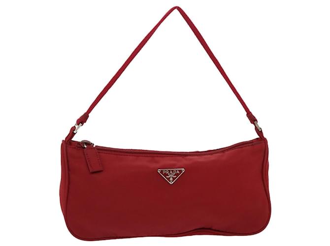 Prada Handbag Red Cotton  ref.703694