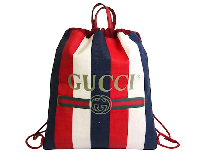 Gucci-Rucksack Mehrfarben Leinwand  ref.703715