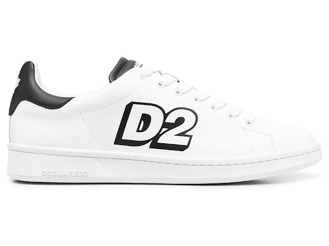 Dsquared2 Low-Top-Sneaker zum Schnüren mit Logo-Print  ref.703865