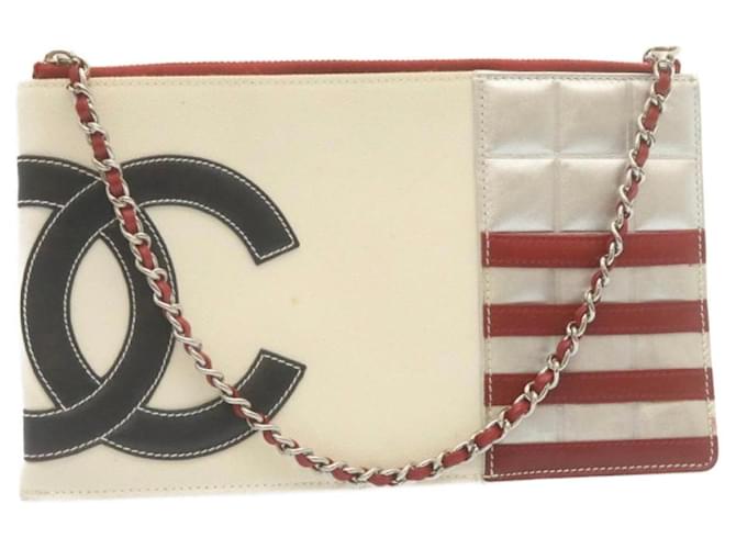 Chanel Bag'10S White Cloth  ref.703936