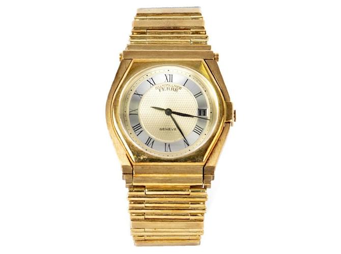 Gianfranco Ferré Uhr mit faltbarem Zifferblatt Golden  ref.703942