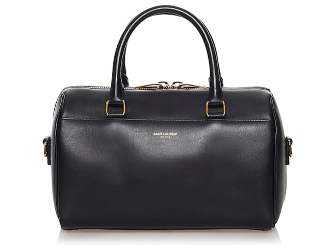 Saint Laurent Classic Baby Duffle Ledertasche Schwarz Kalbähnliches Kalb  ref.703972