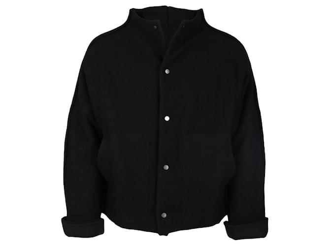 Autre Marque Barbara Alan Wool Bomber Jacket Black  ref.703983