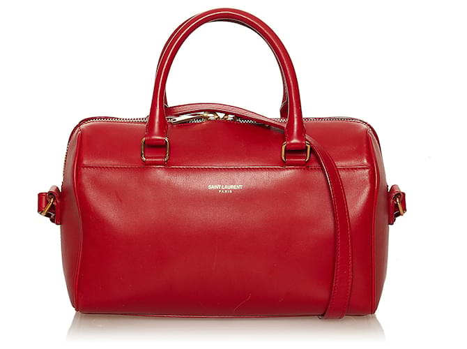 Saint Laurent Classic Baby Duffle Bag Red Leather  ref.704046