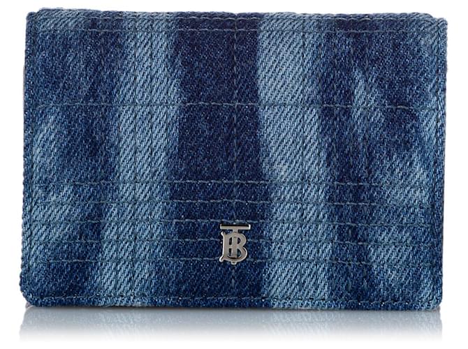 Burberry Denim Card Holder Blue ref.704066 - Joli Closet