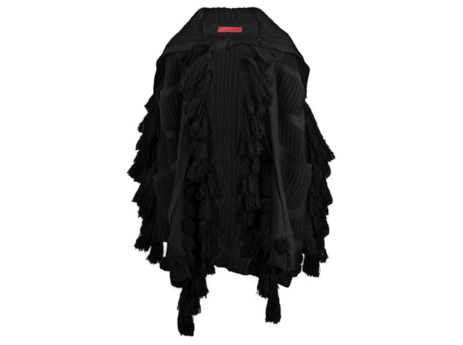 Autre Marque Tricot Coat Black  ref.704097