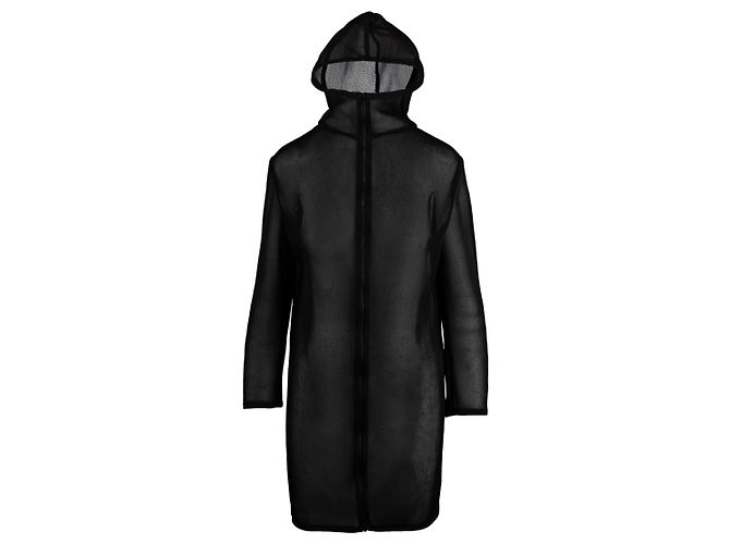 Courreges Courregès Langer Hoodie Schwarz