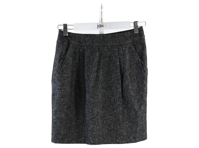 Jupe Tara Jarmon 36 Grey Cotton ref.704278 - Joli Closet