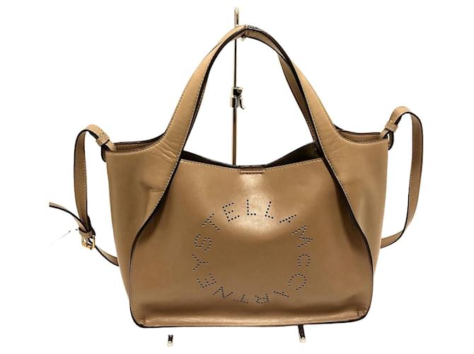 Stella Mc Cartney Stella McCartney Stella logo Beige Synthetic  ref.704485