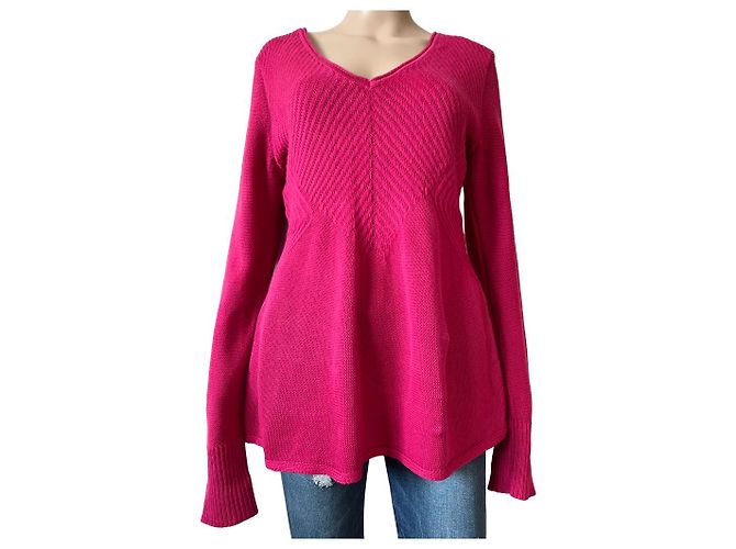 Calvin Klein Rosa Baumwollpullover M Pink 