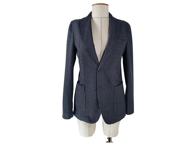 Autre Marque Mulish Blazer Hahnentritt Schwarz Grau