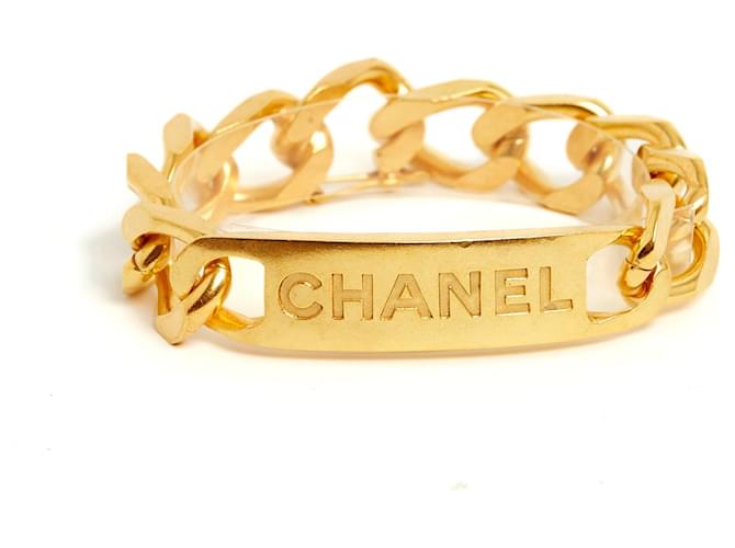Chanel Pre-owned 1995 CC Turn-Lock Bracelet - Gold