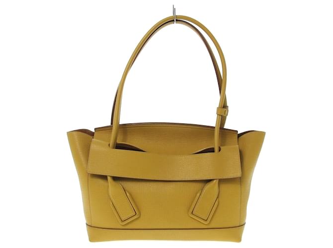 トートバッグ BOTTEGA VENETA Pastel Yellow Leather Candy Arco Handbag Bottega Veneta 'Candy Arco Micro' shoulder bag | Women's