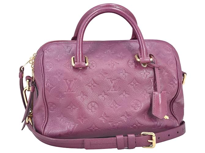 Louis Vuitton Speedy 25 Purple Leather ref.704699 - Joli Closet