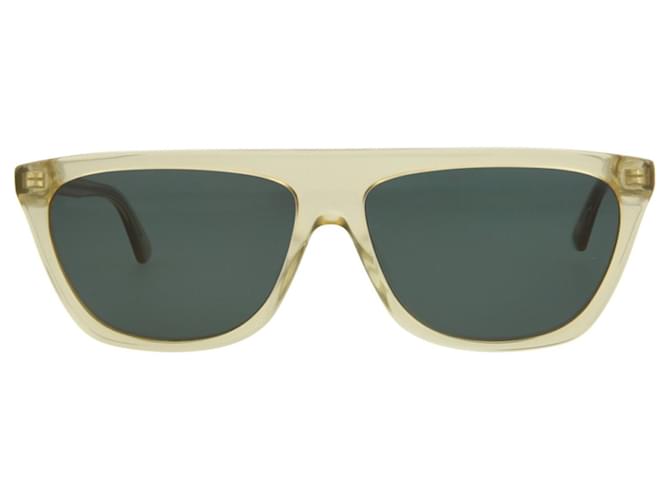 Autre Marque McQ Alexander McQueen Gafas de sol de acetato con montura cuadrada Verde Fibra de celulosa  ref.705264