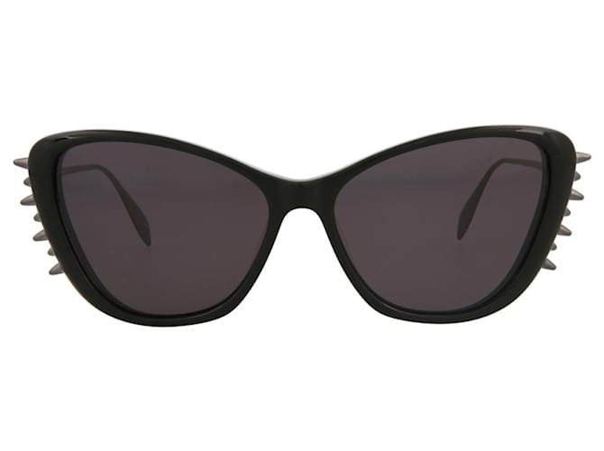 Alexander Mcqueen Acetat-Sonnenbrille mit Cat-Eye-Rahmen Schwarz Zellulosefaser  ref.705301