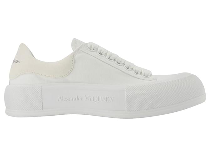 Oversized Sneakers - Alexander Mcqueen - White - Leather  ref.705378