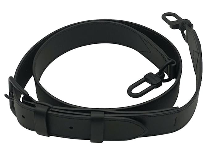 Louis Vuitton removable wide messenger shoulder strap Black Leather  ref.705415