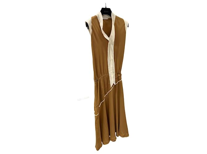 Vintage Balenciaga Dress Cream Light brown  ref.705419