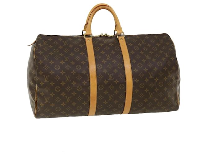 Louis Vuitton Monograma Keepall 55 Boston Bag M41424 LV Auth ep106 Lona  ref.705473