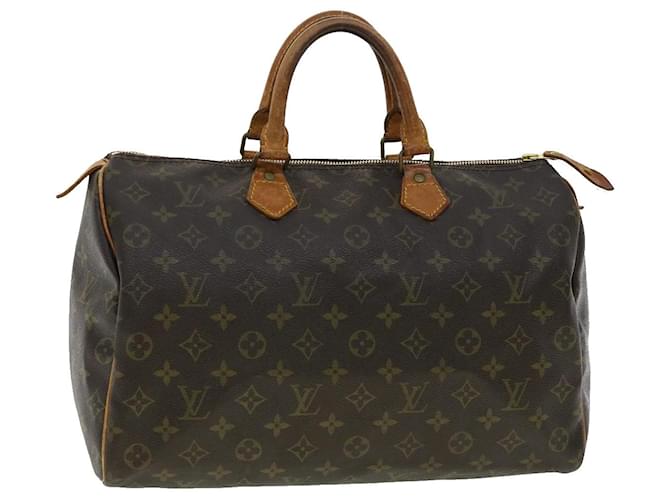 Louis Vuitton Monogram Speedy 35 Hand Bag M41524 LV Auth rd3434 Cloth  ref.705486