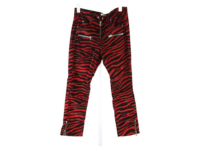 Isabel Marant pants 42 Red Cotton  ref.705579